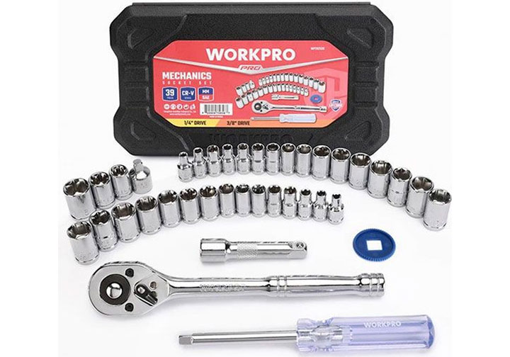 1/4" và 3/8" Bộ tuýp 39 chi tiết Workpro WP202536