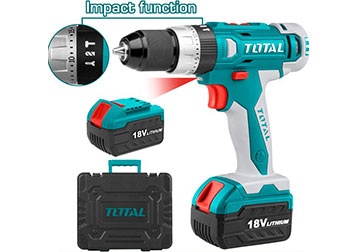 18V Máy khoan vặn vít dùng pin Li-ion TOTAL TIDLI228180