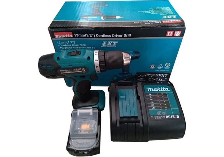 18V Máy khoan vặn vít dùng pin Makita DDF453SFX7