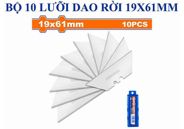 19x61mm Bộ 10 lưỡi dao (dùng cho WSK6661, WSK9419, WSK9461) Wadfow WMK1K61