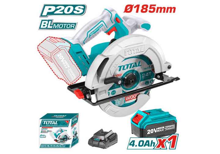 20V Máy cưa đĩa dùng pin 185mm Total TSLI18511