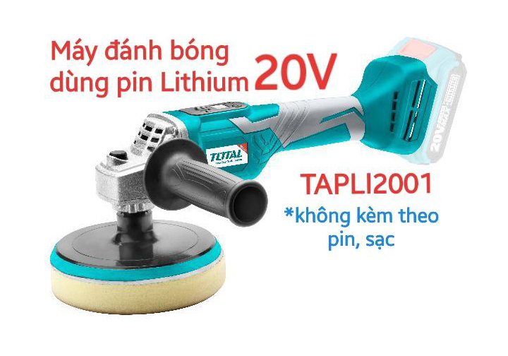 20V Máy đánh bóng dùng pin 150mm Total TAPLI2001