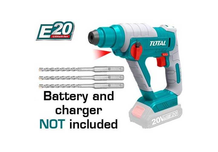 20V Máy khoan đục bê tông dùng pin E20 Total TRHLIE2001