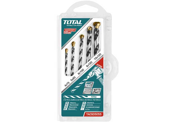 4-10mm Bộ mũi khoan bê tông 5 chi tiết Total TACSD5055