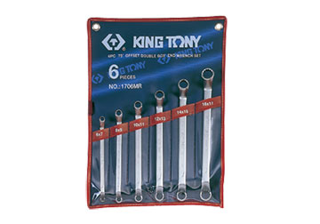 6-17mm bộ hai đầu vòng 6 cái hệ mét  Kingtony 1706MR