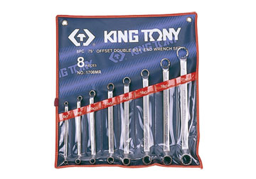 6-23mm bộ hai đầu vòng 8 cái hệ mét  Kingtony 1708MR