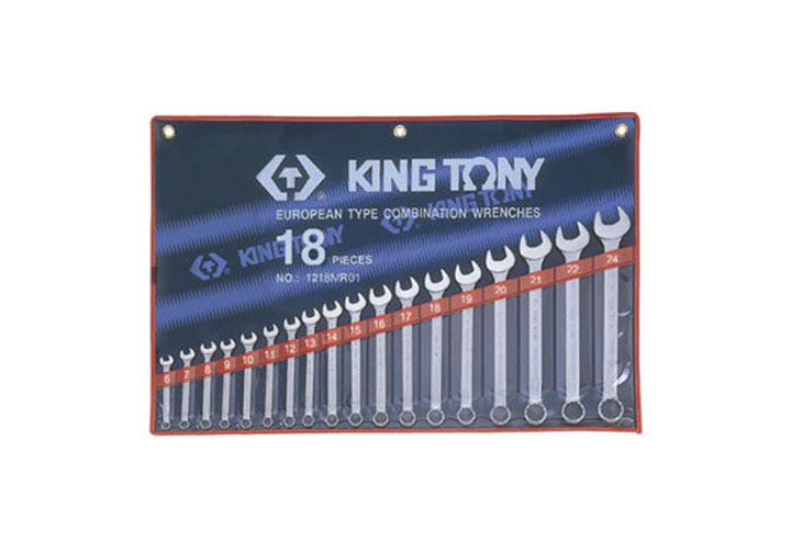 6-24mm Bộ cờ lê vòng miệng 18 chi tiết Kingtony 1218MR01