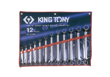 6-32mm bộ hai đầu miệng 12 cái hệ mét  Kingtony 1712MR