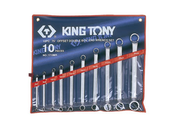 6-32mm bộ hai đầu vòng 10 cái hệ mét  Kingtony 1710MR