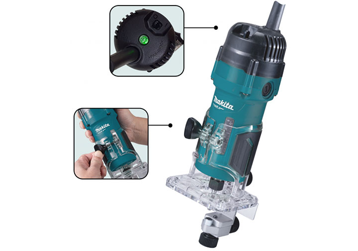 6.35mm Máy phay (đánh cạnh) mini 530W Makita M3702B