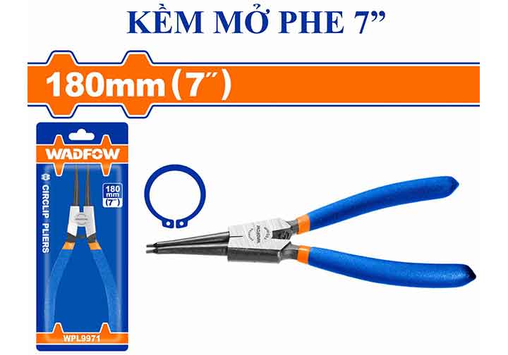 7" Kìm mở phe ngoài mũi thẳng Wadfow WPL9971