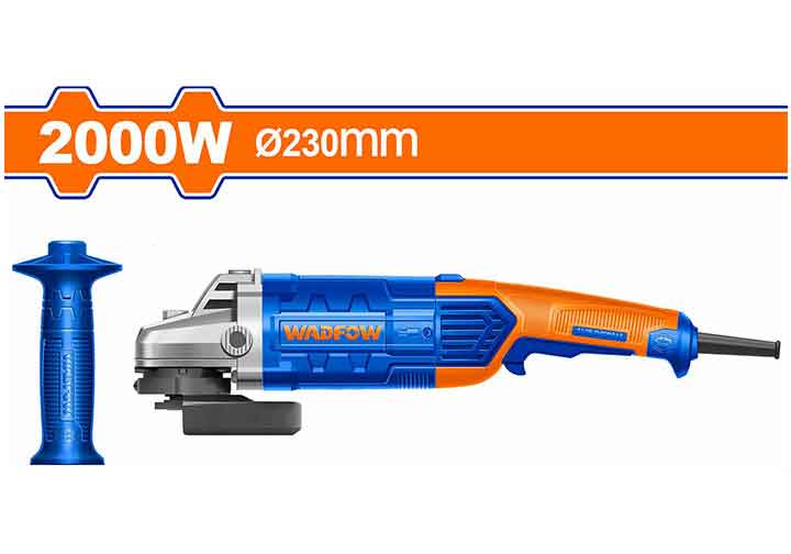 9" (230mm) Máy mài góc công tắc bóp 2000W Wadfow WAG852001