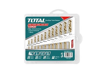 Bộ mũi khoan kim loại HSS 12 chi tiết Total TACSD0125