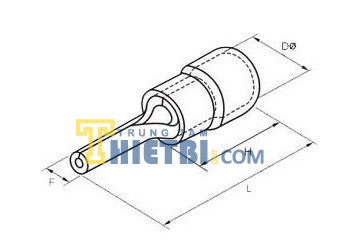 0.5 ~ 2.5 mm2 Kiềm bấm đầu cosse tròn, cosse pin LY-06WF2C