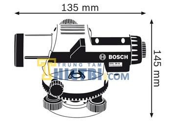 100m Máy đo khoảng cách quang học Bosch GOL 26D